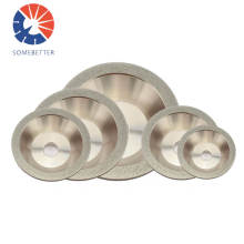 China diamond tools electroplated concave profiling diamond grinding wheel for ceramics